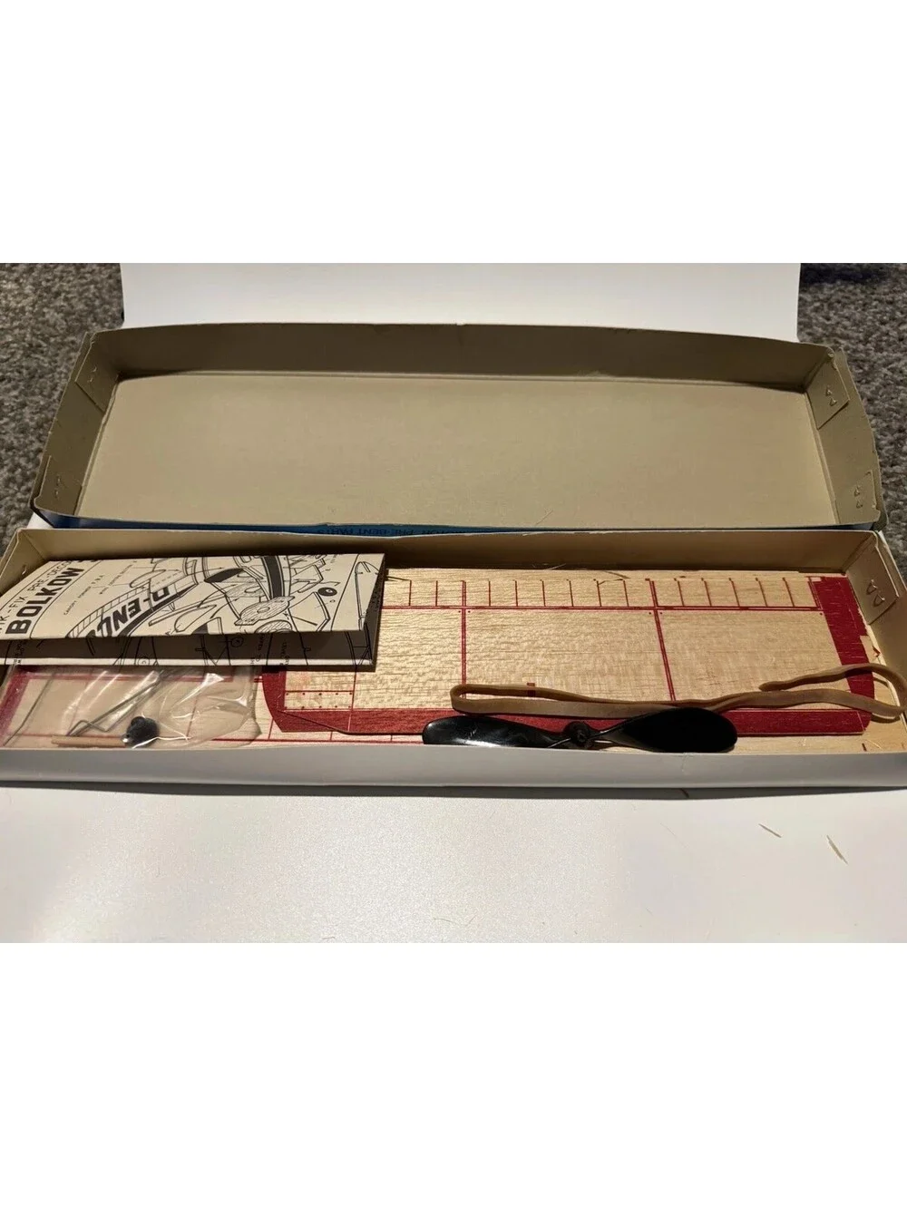 Veron Bolkow Jr Kwik-Fix Flying Scale Model Kit Balsa Wood Keil Kraft England